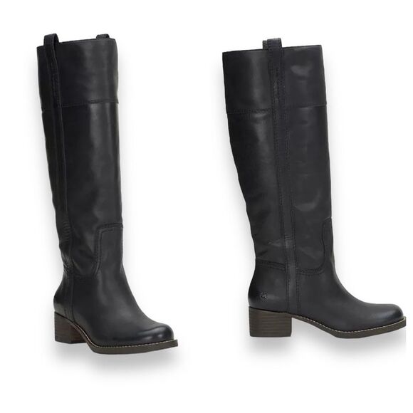Lucky Brand Shoes - Lucky Brand Hibiscus Riding Boots - Black - Wide Calf - Size 9